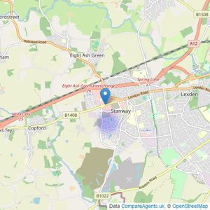 Belhus Properties - Colchester listings heatmap