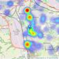 Bell Estate Agents - Gateshead listings heatmap