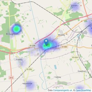 Bell Watson & Co - Brigg listings heatmap