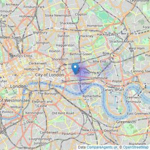 Bells Estate Agent Limited - London listings heatmap