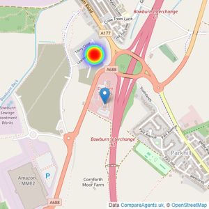 Bellway Homes (Durham) listings heatmap