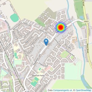 Bellway Homes (East Midlands) listings heatmap