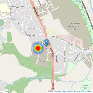 Bellway Homes (East Midlands) listings heatmap