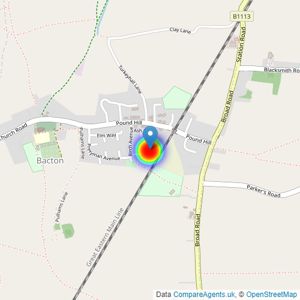 Bellway Homes Ltd (Eastern Counties) listings heatmap