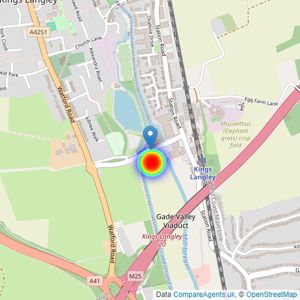 Bellway Homes Ltd (North London) listings heatmap