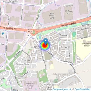 Bellway Homes Ltd (Northern Home Counties) listings heatmap