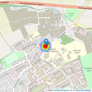 Bellway Homes Ltd (Northern Home Counties) listings heatmap