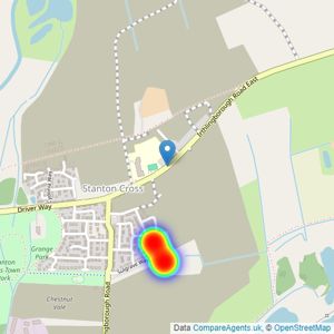 Bellway Homes Ltd (Northern Home Counties) listings heatmap