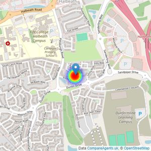 Bellway Homes Ltd (Scotland East) listings heatmap