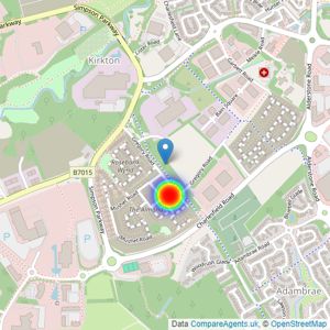 Bellway Homes Ltd (Scotland East) listings heatmap