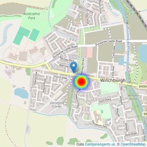 Bellway Homes Ltd (Scotland East) listings heatmap