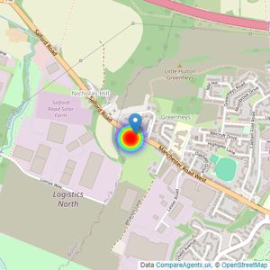 Bellway Homes (Manchester) listings heatmap