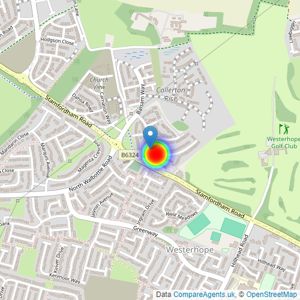 Bellway Homes (North East) listings heatmap