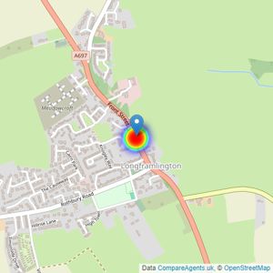 Bellway Homes (North East) listings heatmap