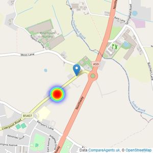 Bellway Homes (North West) listings heatmap