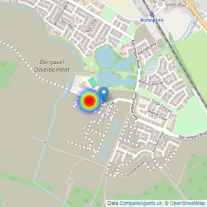 Bellway Homes (Scotland West) listings heatmap