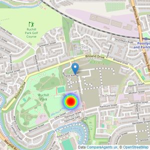 Bellway Homes (Scotland West) listings heatmap