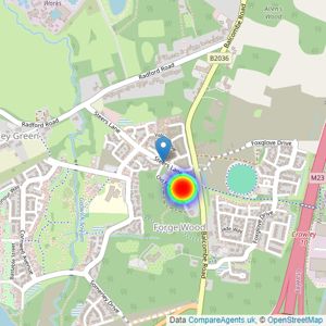 Bellway Homes (South London) listings heatmap