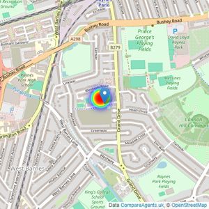 Bellway Homes (South London) listings heatmap