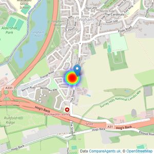 Bellway Homes (South London) listings heatmap