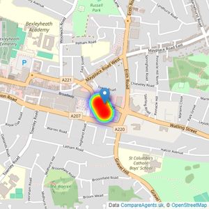 Bellway Homes (Thames Gateway) listings heatmap