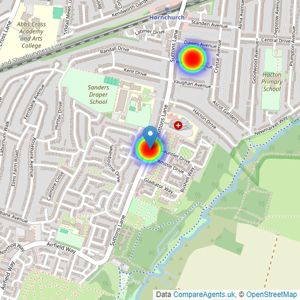 Bellway Homes (Thames Gateway) listings heatmap