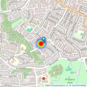 Bellway Homes (Thames Valley) listings heatmap