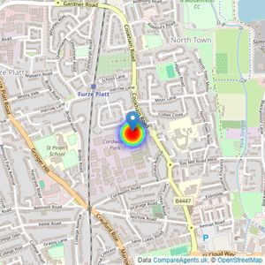 Bellway Homes (Thames Valley) listings heatmap