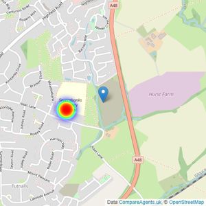 Bellway Homes (Wales) listings heatmap