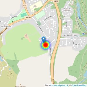 Bellway Homes (Wales) listings heatmap