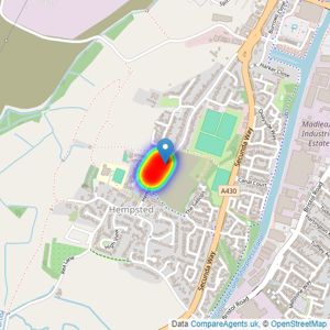 Bellway Homes (Wales) listings heatmap