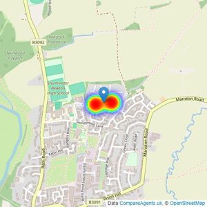 Bellway Homes (Wessex) listings heatmap