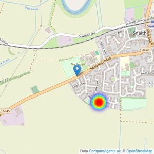 Bellway Homes (Yorkshire) listings heatmap