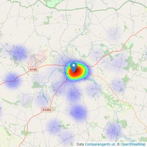 Belton Duffey - Fakenham listings heatmap