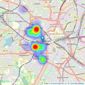 Belvoir - Birmingham Central listings heatmap