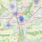 Belvoir - Guildford - Sales listings heatmap