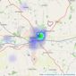 Belvoir - Melton Mowbray listings heatmap