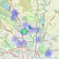 Belvoir Sales - Bolton listings heatmap