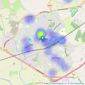 Belvoir Sales - Hinckley listings heatmap