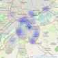 Belvoir Sales - West Bridgford listings heatmap