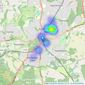 Belvoir - Tunbridge Wells listings heatmap