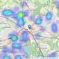 Belvoir - Wigan listings heatmap