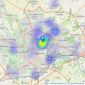 Ben Allman Estate & Letting Agent - Norwich listings heatmap