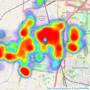 Ben Rose - Leyland listings heatmap