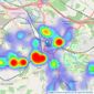 Ben Siggins Estate Agents - Maidstone listings heatmap