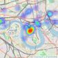 Benham & Reeves - Canary Wharf listings heatmap