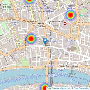 Benham & Reeves - City - City listings heatmap