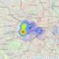 Benham & Reeves - Kensington listings heatmap