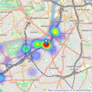 Benham & Reeves - Nine Elms listings heatmap