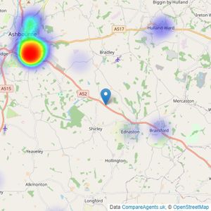 Bennet Samways - Ashbourne listings heatmap